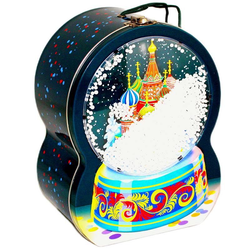 Детский подарок на Новый Год в жестяной упаковке весом 780 грамм